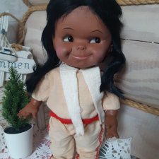 Винтажная кукла индеец Regal