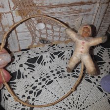 Ватная елочная игрушка СССР