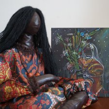 Интерьерные куколки из ткани Эйя и Чучи ручной работы