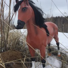 ООАК лошади our generation 50 см или просто "нельзя ставить крест на лошади если у неё сломана нога"