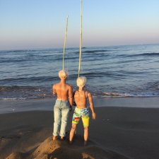 Последнее мероприятие в отпуске. Матвей Сергеевич и ПинкЛау на рыбалке в Турции