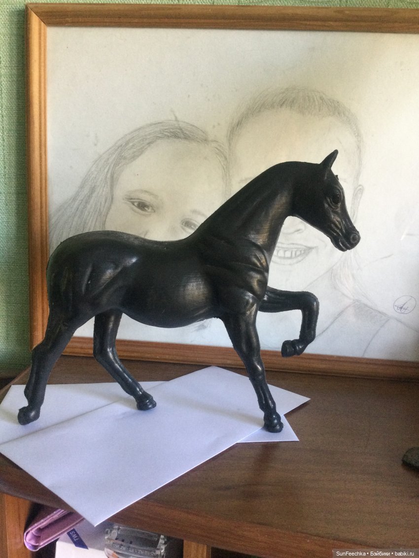 Чёрно-пегий Шериф — Лепка авторских игрушек и папье (фото 3)