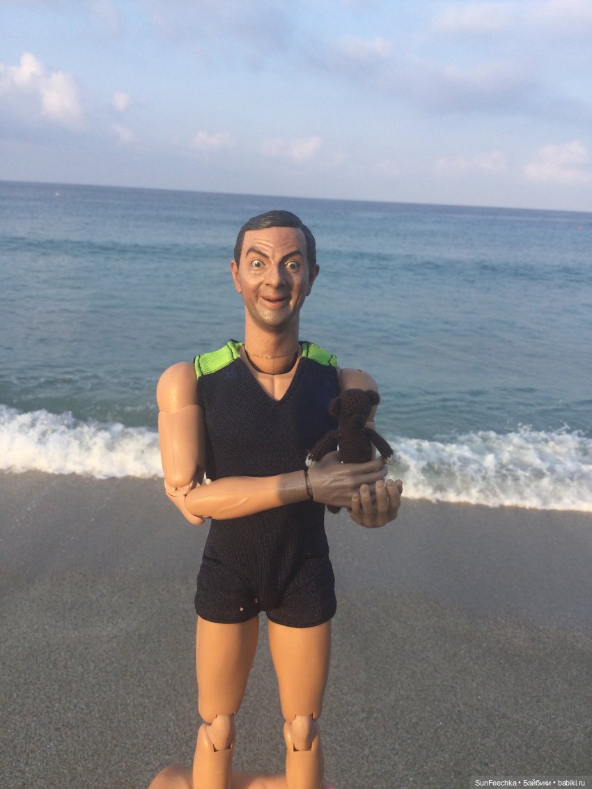 Мистер Бин на пляже — Куклы с Алиэкспресс (Aliexpress): Китайские шарнирные