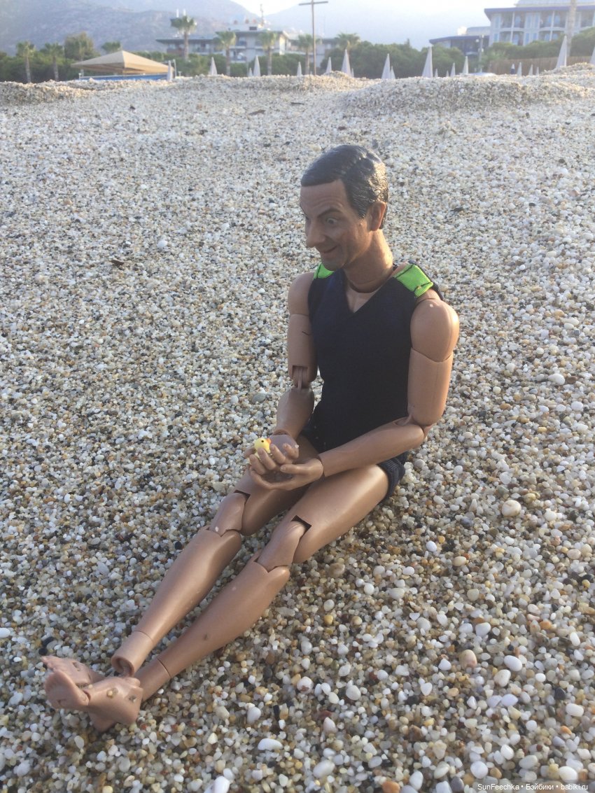 Мистер Бин на пляже — Куклы с Алиэкспресс (Aliexpress): Китайские шарнирные