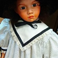 Элис Гласгольд фарфоровая коллекционная кукла уникат