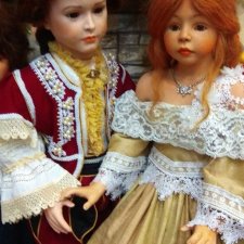 Шикарная парочка фарфоровые куклы уникат