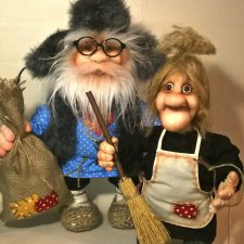 Домовые. Куклы из капрона