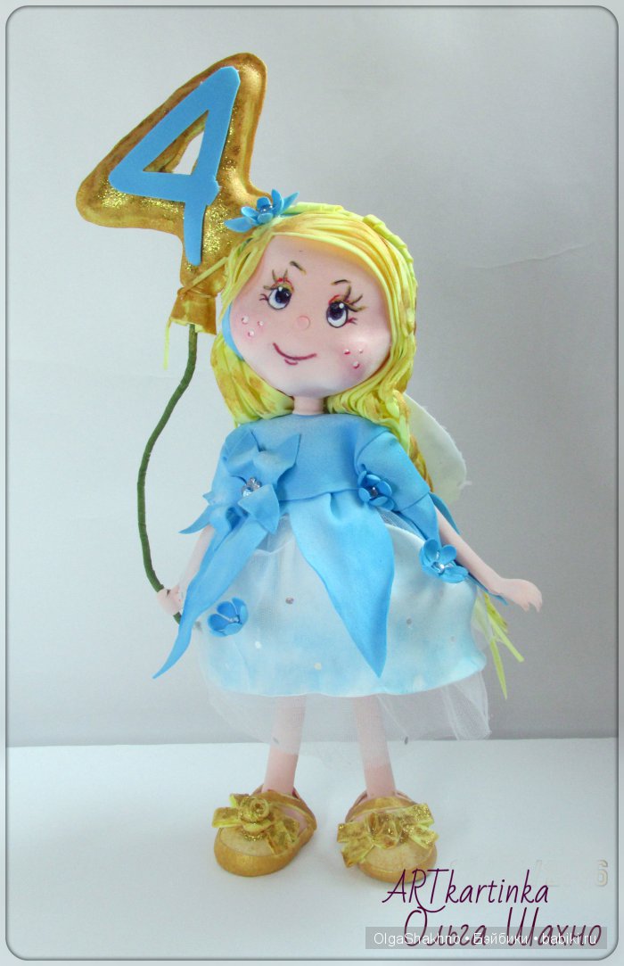 Портретные куклы из ткани Ольги Шахно