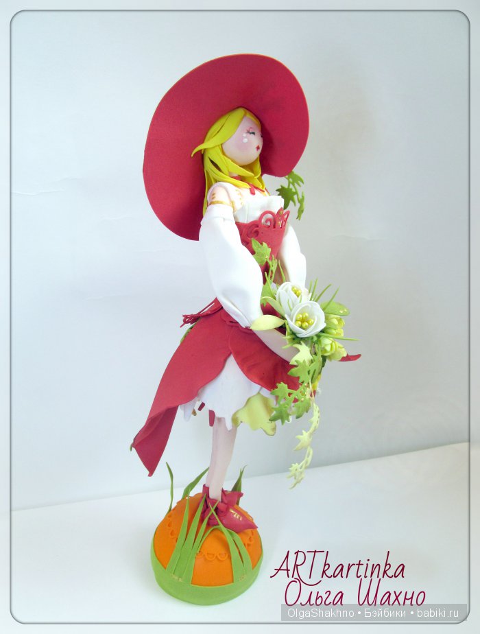 Красивым девушкам есть о чем поболтать. Текстильные куклы своими руками (фото 4)