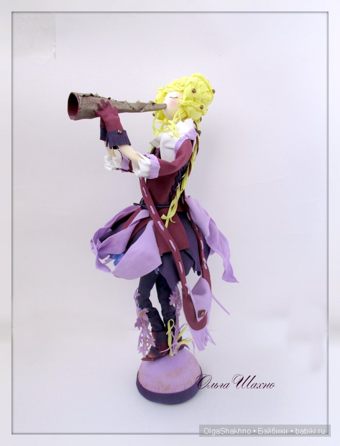"Менестрель" текстильная кукла из фоамирана