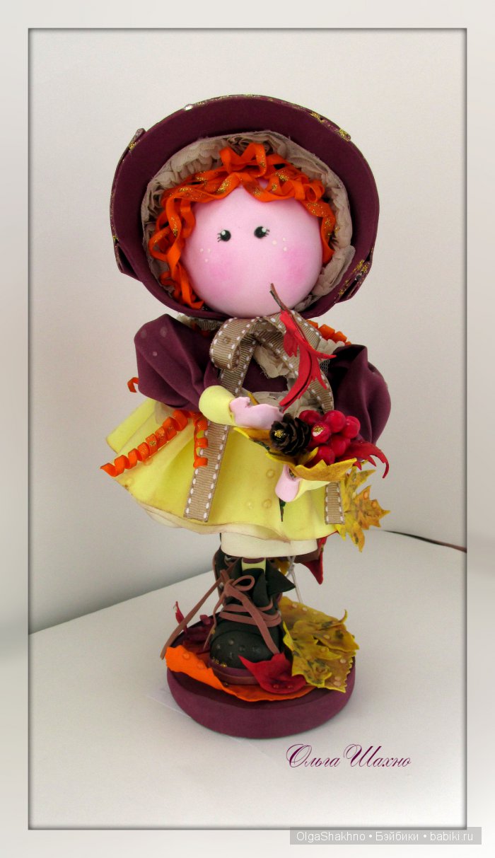 Осенняя девчушка. Кукла из ткани (фото 2)