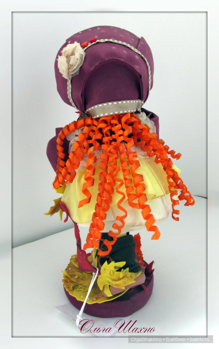 Осенняя девчушка. Кукла из ткани (фото 3)