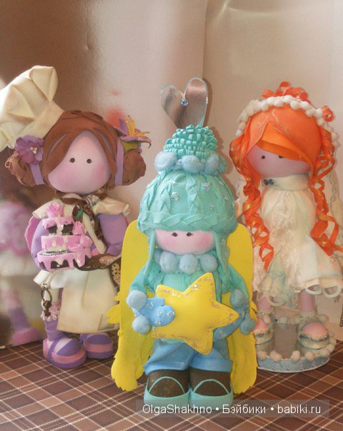 Ангелочек Звездочка. Текстильная кукла из фоамирана (фото 3)
