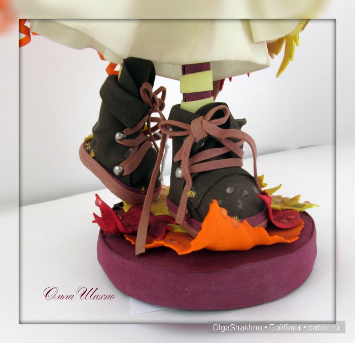 Осенняя девчушка. Кукла из ткани (фото 4)
