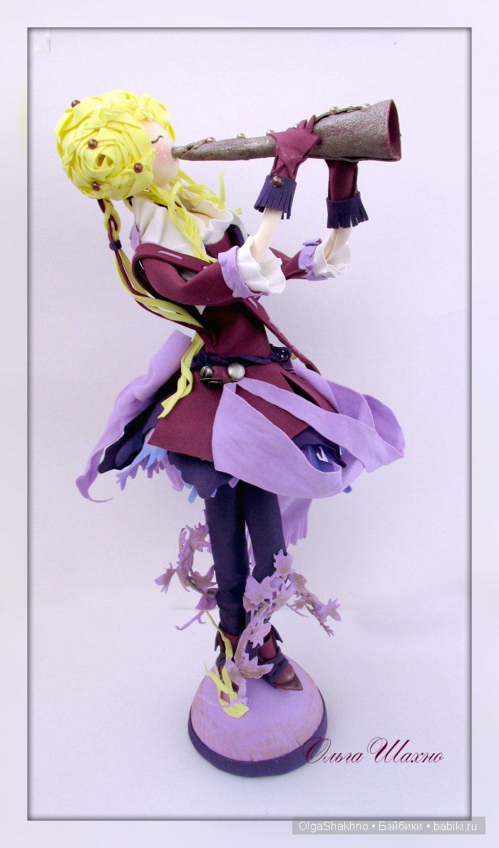 "Менестрель" текстильная кукла из фоамирана (фото 3)