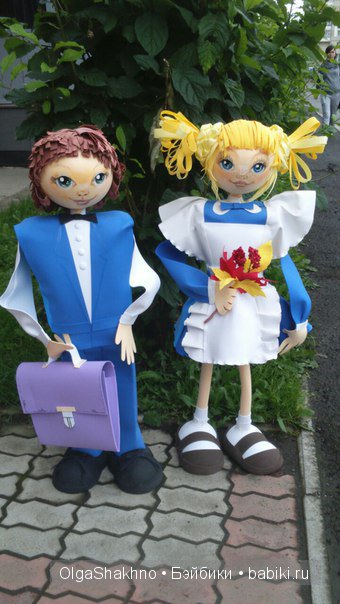 К школе готовы. Куклы из ткани своими руками