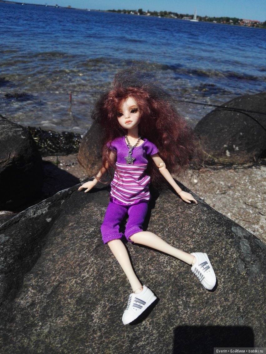 Кукла БЖД Юлька и море — Куклы Milim Studio (Милим): российские БЖД (фото 4)