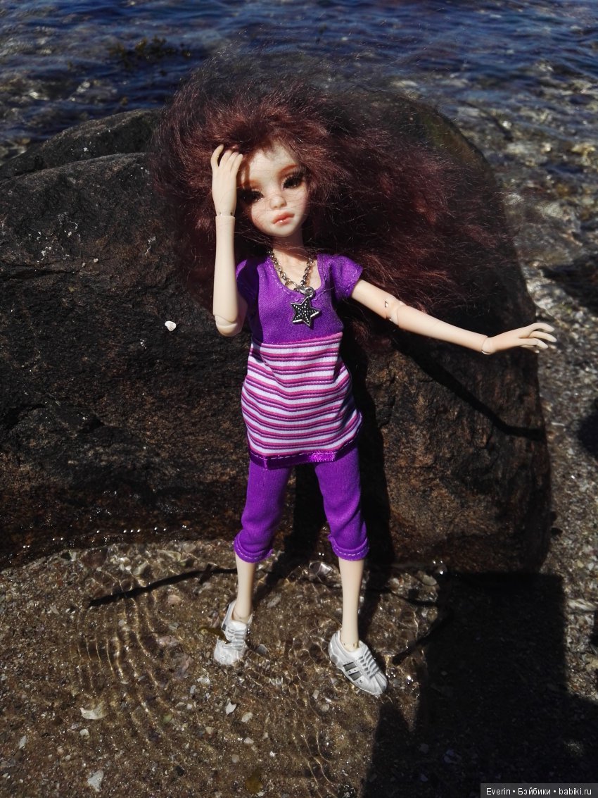 Кукла БЖД Юлька и море — Куклы Milim Studio (Милим): российские БЖД (фото 6)