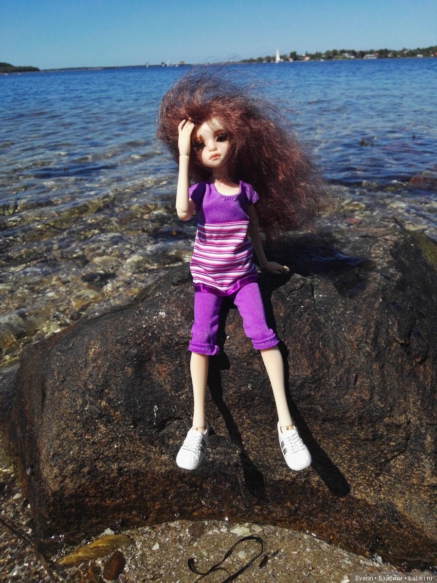 Кукла БЖД Юлька и море — Куклы Milim Studio (Милим): российские БЖД (фото 7)