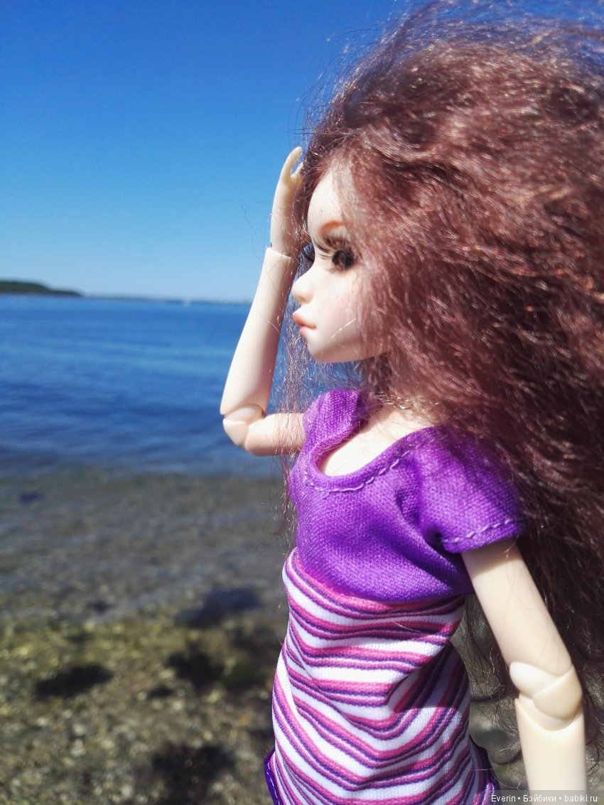 Кукла БЖД Юлька и море — Куклы Milim Studio (Милим): российские БЖД (фото 10)