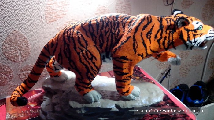 Мой тигруша из бисера — Авторские игрушки из разных материалов: синельная проволока (фото 10)