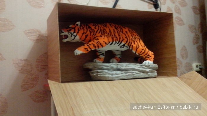 Мой тигруша из бисера — Авторские игрушки из разных материалов: синельная проволока