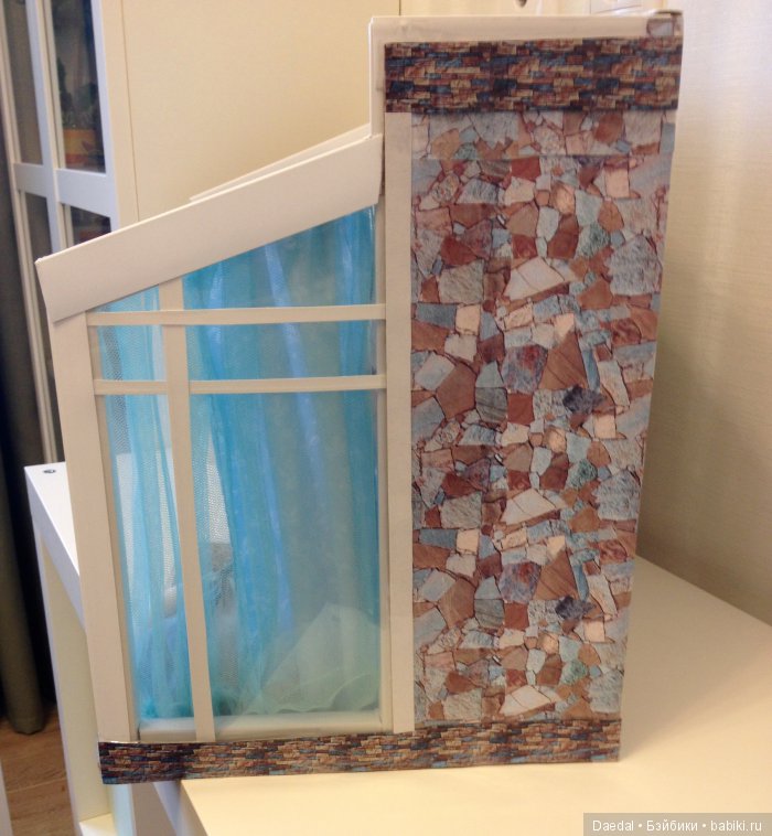 Наш новый домик из оконного откоса - вокруг + электрика