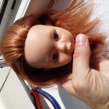 Частичная прошивка волос кукле от Паолы Рейна