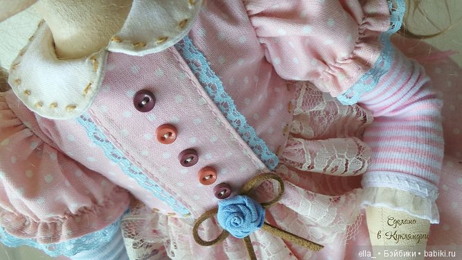 Текстильная шарнирная кукла Анфиса | Бэйбики Текстильная шарнирная кукла Анфиса