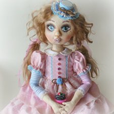 Текстильная шарнирная кукла Анфиса