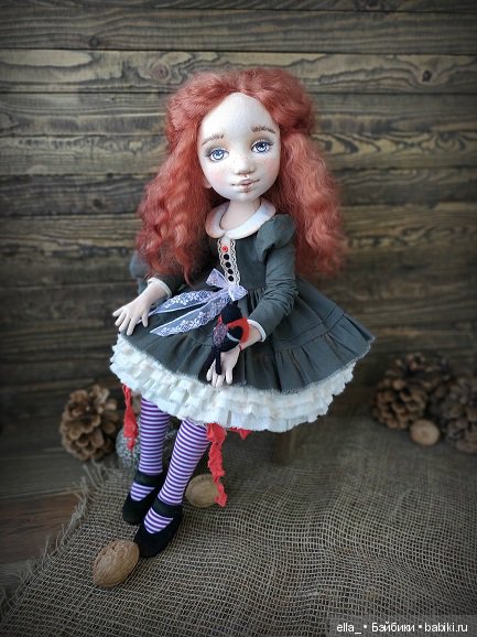 Девочка из старой сказки — Авторские текстильные куклы: Вальдорфские (фото 6)