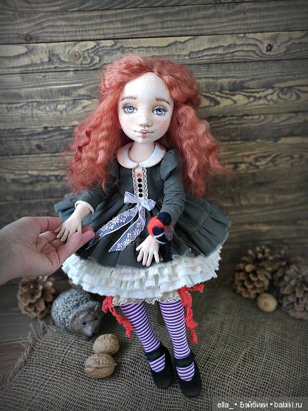 Девочка из старой сказки — Авторские текстильные куклы: Вальдорфские (фото 8)
