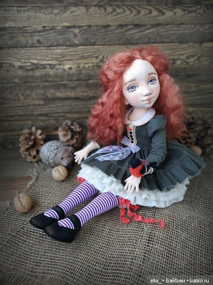 Девочка из старой сказки — Авторские текстильные куклы: Вальдорфские (фото 7)
