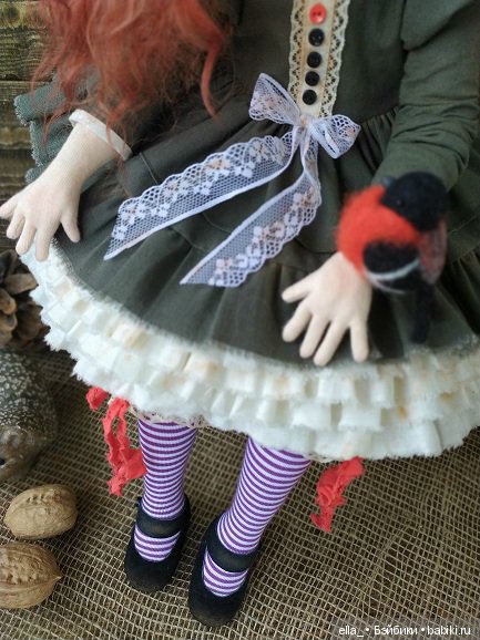 Девочка из старой сказки — Авторские текстильные куклы: Вальдорфские (фото 5)
