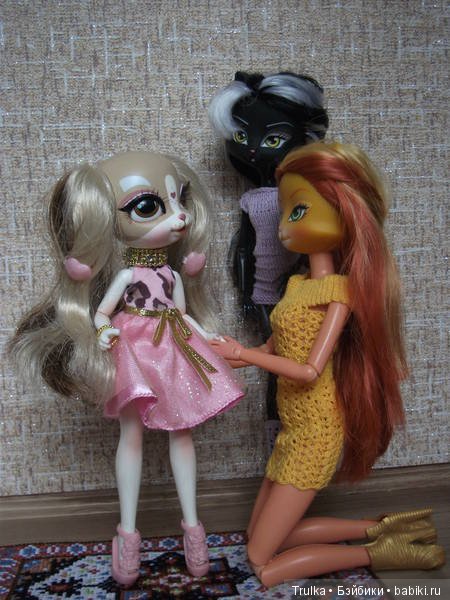 Шесть кошек и одна собачка