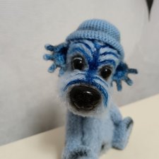 Голубой щенок