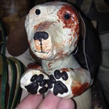 Деревянный щенок Жужа