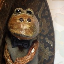 Лягушонок из липы Игрушка из дерева своими руками