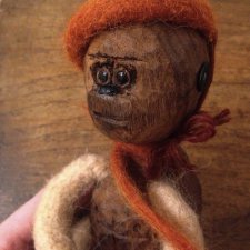 Обезьянка, игрушка из дерева своими руками