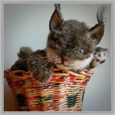 Реалистичная мягкая игрушка Рысенок