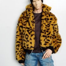 Меховой бомбер для больших СД парней 70+