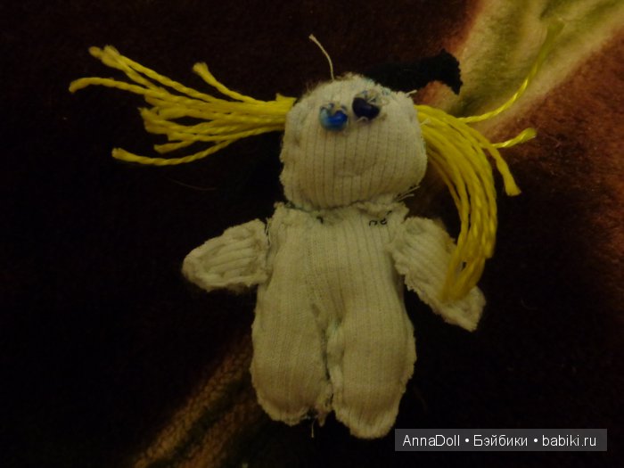 Трикотажная Ариша — Текстильные игрушки и примитивы: кофейные