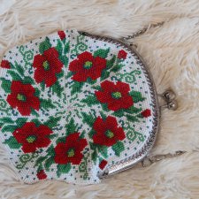 Сумочка из бисера, вязание