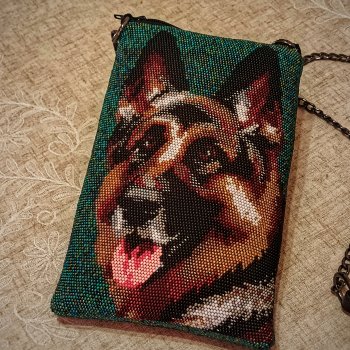 Сумка с портретом друга