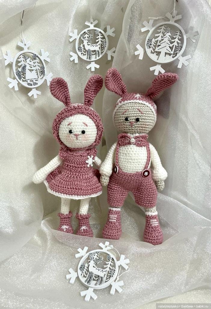 А теперь зайчики — Вязаные игрушки и амигуруми: крючком