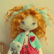 Юлька. Авторская текстильная кукла