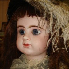 Антикварная французская ранняя кукла Denamur. Закрытый ротик!