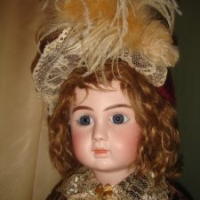 Антикварная французская кукла, STEINER A 18 Закрытый рот.