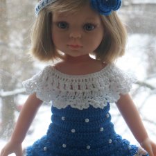 Платье ручной работы для кукол Паола Рейна