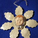 снежинка с личиком винтаж